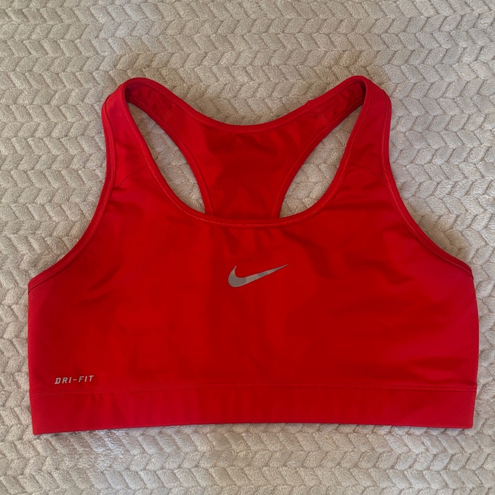 Nike Women's Dri-FIT Red Sports Bra